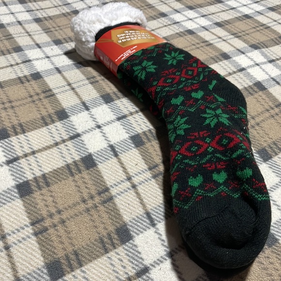 Winter Sherpa lined warm non skid cozy - Picture 3 of 5